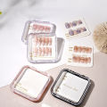New 2024 Transparent Artificial Nail Box Handmade Nail Storage Box Packing Box Nail Display Box. 