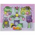 FMC New Born Baby Series Rattle Toys Set - 6 pcs[RANDOM COLOUR+RANDOM DESIGNS]. 