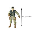 5 pcs Pack of Military Action Figure Play Set for Kids - Army Men Soldiers Toys for Boys and Girls. 