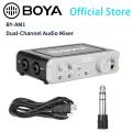 3 Years Warranty - BOYA BY-AM1 Dual-Channel Audio Mixer. 
