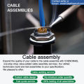 Spring Spiral Power Cable 2 3 4 5 6 7 8 9 10 12 18 Core 0.1/0.2/0.3/0.5/0.75mm2 Connector Extend Tensile Retractile Coil PU Wire. 