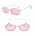 Unisex Rectangle Metal Frame Sunglasses Fashion Small Retro Shades UV400 Sun Glasses Eyewear for Men Women Goggles. 