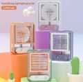 Portable Mini Air Conditioner Cooler Fan Water Cooler Table Fan USB Rechargeable Fan Humidifier Night with Light for Office Desk. 