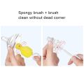 5Pcs Baby Bottle Brush Set - BPA-Free, Soft Bristles for Safe and Effective Cleaning of Baby Bottles, Nipples, and Sippy Cups, Durable, Dishwasher Safe, and Gentle for Newborns. 
