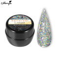 Monja 5g Universal Laser Kaleidoscope Glitter Gel Nail Polish Shiny Sparkle UV LED Soak Off Gel DIY Nail Art Gel Polish Varnish. 