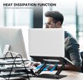 BoYata Laptop Stand, Adjustable Ergonomic Laptop Holder, Aluminium Alloy Notebook Stand Compatible for MacBook Pro/Air, Déll XPS, Lenovo, Samsung Laptops Up to 17 inches-Black. 