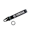 1-PC Motorcycle Collectable Strap Embroidery Keyring Keychain For Yamaha YBR, YBRG, YBZ, YBZ-DX, YD100, R3, R1 Black. 