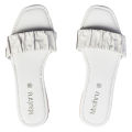 Maahru - Stylish Slippers For Women & Girls - Beige Elastic Flats. 