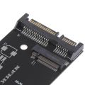 M2 SSD to SATA SSD Adapter NGFF Converter 2.5" NFHK SATA3 Card B Key for M2 SSD  6Gbps Expansion Card, Supports 2230. 2242, 2260, 2280 NGFF SSD. 