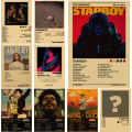 Singer Album Cover Poster Music Prints Custom Album Posters Hip Hop Vintage Room Home Decor Retro Kraft Paper Art Wall Painting. 