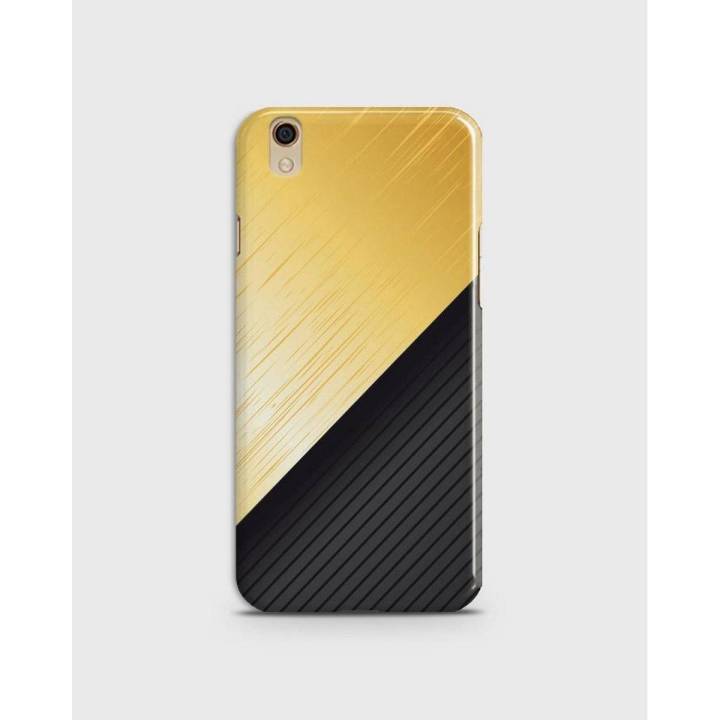 Oppo A37 Cover 3d Hard case Gold Metallic Print - 1cover2139