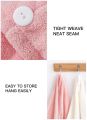 Microfiber Quick Dry Bath Hair Drying Towel Twist Terry Hat Super Absorbent Shower Cap Hair Dryer Cap Towel with Button Wrapped Bath Cap Turban Wrap. 