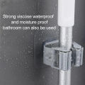 Wall Mounted Hanger Organizer Mop Broom Holder No-slip Gripper Self for Hanger Mop Hook Racks Kitchen Bathroom Adhesive Shower Hooks. 