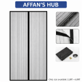 AFFAN'S Hub - Anti Mosquito Net - Size 100x210cm - Magnetic Mesh Curtain - Screen Door Curtain Net - Hands Free Anti Mosquito Curtain - Automatic Closing Door Mesh - Anti Insect Bug Fly Partition Striped Door Curtain only for wooden door - Size 100x210cm. 