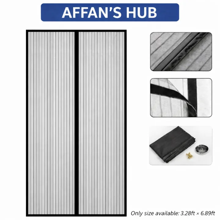AFFAN'S%20Hub%20-%20Anti%20Mosquito%20Net%20-%20Size%20100x210cm%20-%20Magnetic%20Mesh%20Curtain%20-%20Screen%20Door%20Curtain%20Net%20-%20Hands%20Free%20Anti%20Mosquito%20Curtain%20-%20Automatic%20Closing%20Door%20Mesh%20-%20Anti%20Insect%20Bug%20Fly%20Partition%20Striped%20Door%20Curtain%20only%20for%20wooden%20door%20-%20Size%20100x210cm%20-%20Image%202