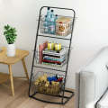 2-3 Tier Metal Kitchen Rack Multi-Purpose Storage Organizer Basket for Fruits, Vegetables, and Kitchen Essentials, Sturdy Iron Stand with Inclined Design, Space-Saving, Anti-Rust. 