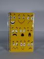Bright Smiley Face Emoji Notebook - A5 Fancy Notebook & Diary - Student Notepad - Spiral Bound for girls and boys. 
