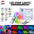 WBM Smart TV Backlight Color Changing RGB LED Strip Light, App Control 9.5 Feet Long Strip Light. 