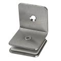 Stainless Steel Glass Clamp Clip for Shower Room Panel 90 degree Single. 