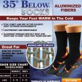 1/2PAIR Winter Thermal Heated Sock Self Heating Socks Massage Anti-Freezing 35 Degree Constant Temperature Heat Sock For Outdoor. 