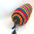 Relaxsit Round Pillow side Pillow Gao pillow traditional side cushion ideal for floor sittings made with Acrylic & polyester weaved Inclusive of polyester filling  covers or with inserts both listed - gol takiya ( size 12" H x 24"W). 
