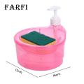 Easy to Use Soap Dispenser Convenient Soap Dispenser with Sponge Holder No Dripping Large Capacity Home Supplies Soap Dispenser for Kitchen. 