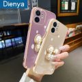 dienya For Samsung Galaxy A10 Case Cartoon Mickey Bracket New Design Plating Casing Full Lens Cover Camera Shockproof Back Cover Soft Protection Cases. 