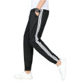 Summer Strip Black Trouser for Man and Women Gym ,Running Casual Wear In Quality Fabric. 