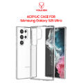YOUKSH Acrylic Case For Samsung Galaxy S25 Ultra , Clear Case With Anti-Yellow Back, Shock Proof With Built-In Air Bag.. 