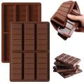 Rectangle Chocolate Bar Mold Silicone 6 Cavity. 
