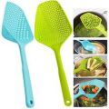New Strainer Plastic Spoon Slotted Drain Water - Multicolor. 