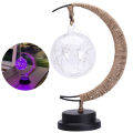 LED Lights Moon Shaped Decorative Battery Powered Moon-Star Night Light for Home. 