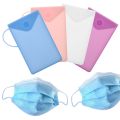 【HOT】 1 PC New Portable Silicone Mask Bag Face Mask Covering Holder Storage Box Reusable Dustproof Temporary Face Mask Case Container. 