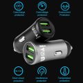 (New)IVON CC26 5V 2.1A Dual USB Port Mini Car Charger. 