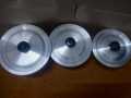 3 Pcs Small Degchi Set Baby Sauce Pots With Cover Lid Aluminum Metal Finishing. 
