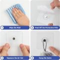 Strong Transparent Self Adhesive Screw Hook, Nail-Free Space Saving Poster Seamless Wall Hook Waterproof Durable Transparent Kitchen Bathroom,  Hanger Nails Screw Stickers Punch-Free Wall Hooks for Photos. 