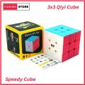 Original Qiyi Warrior S Rubiks Cube 3x3 Stickerless Best Quality Fast Speed Magic Rubik Speed Cube Educational Puzzle Toys. 