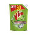 Vim Dishwash Liquid Pouch Lime - 750ML. 