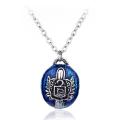 Movie Vampire Diaries Elena Gilbert Charm Necklace Retro Blue Stone Katherine Klaus Pendant Necklace Women. 