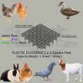 Multi Color Plastic Floor Mat – 1x1 Sqft Attachable Panel for Pets, Birds & Farm Animals red blue green yellow. 