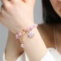 SMGSLIB Mother Candy Gum Butterfly Crystals Women Bracelet Chains for Girls Friends Student Daisy Beads Bracelets Aesthetic Charm Y2k Jewelry. 