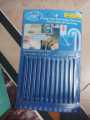 Sani Sticks Keeps Drain Pipes Clean and Deodorizer Unscented Drain Opener Sani Sticks Keeps Drain Clear & Odor-Free Kitchen Dapur Sink and Bathtub Drain Cleaner (Pack of 12 Sticks) Blue Colour Sani Sticks Drain Cleaner and Deodorizer Non-Toxic Enzyme Form. 