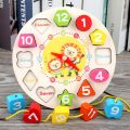 Seton Shape Clock for Kids - Wooden Puzzle Clock - 3D puzzle clock. 