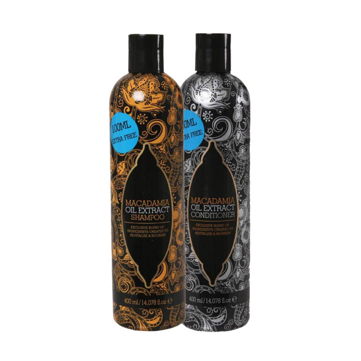 Macadamia Oil Extract Shampoo & Conditioner (400 ml Shampoo & 400 ml Conditioner)