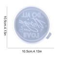 Coaster Silicone Mold Letter Design Silicone Diy Round Coaster Epoxy Resin Mold 7Pcs Coaster Molds For Diy Art Craft Cup Mats, Bar Coasters, Novelty Drink Coasters Silicone Mold.