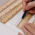 15/20Cm Wooden Ruler Double Sided Scale Measuring Tool For Children Students Drawing Construction Supply. 