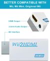 Wii To HDMI 1080P Upscaling Converter Adapter with 3.5mm Audio Output. A. 