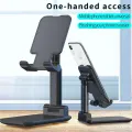 Foldable Adjustable Universal Mobile Stand for Phones and Tablets, Flexible Holder with Adjustable Height, Anti-Slip, Anti-Scratch Design, Compact and Portable for Study and Office Use. 