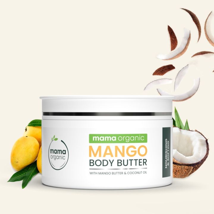 Mama Organic Mango Body Butter For Nourishing & Softing With Mango Butter & Coconut Oil - 100g