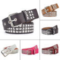 Rivet studded Punk wedding belts Edgy Punk Square beads Adjustable studded belts Adjustable PU leather Rivet waistbands for jeans for Street style Punk fashion Casual wear Rock concerts Music festivals. 